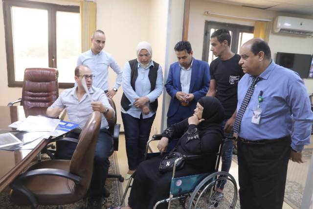 محافظ الجيزة يوجه باجراء عملية تركيب مفصل ل عزيزة 