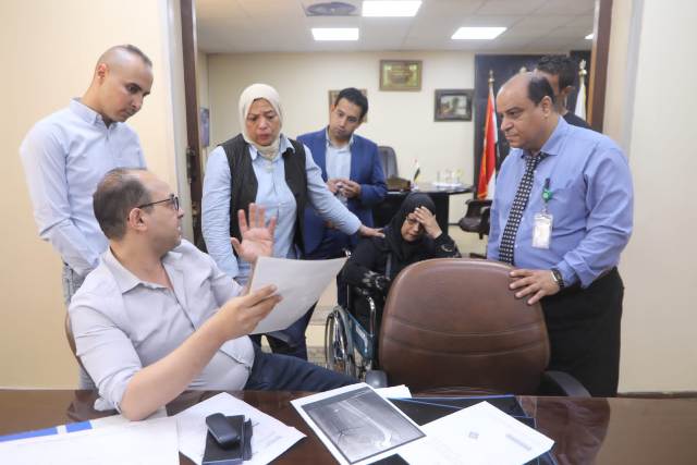 محافظ الجيزة يوجه باجراء عملية تركيب مفصل ل عزيزة 