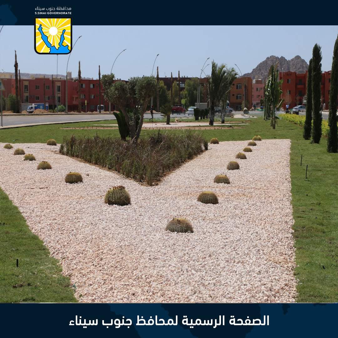 محافظ جنوب سيناء يتابع أعمال اللاند سكيب بنطاق جامعة الملك سلمان بشرم الشيخ