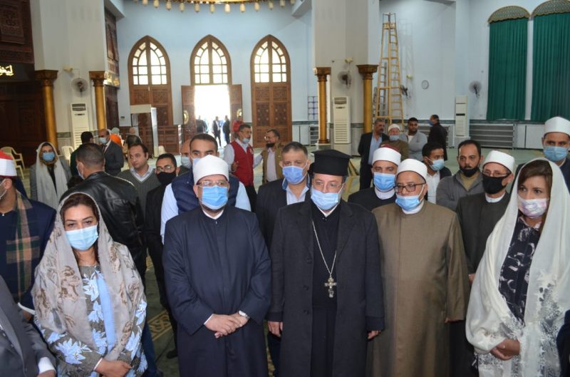 وزير ا الأوقاف والهجرة ومحافظ دمياط ورئيس دينية النواب يفتتحون ثلاثة مساجد برأس البر