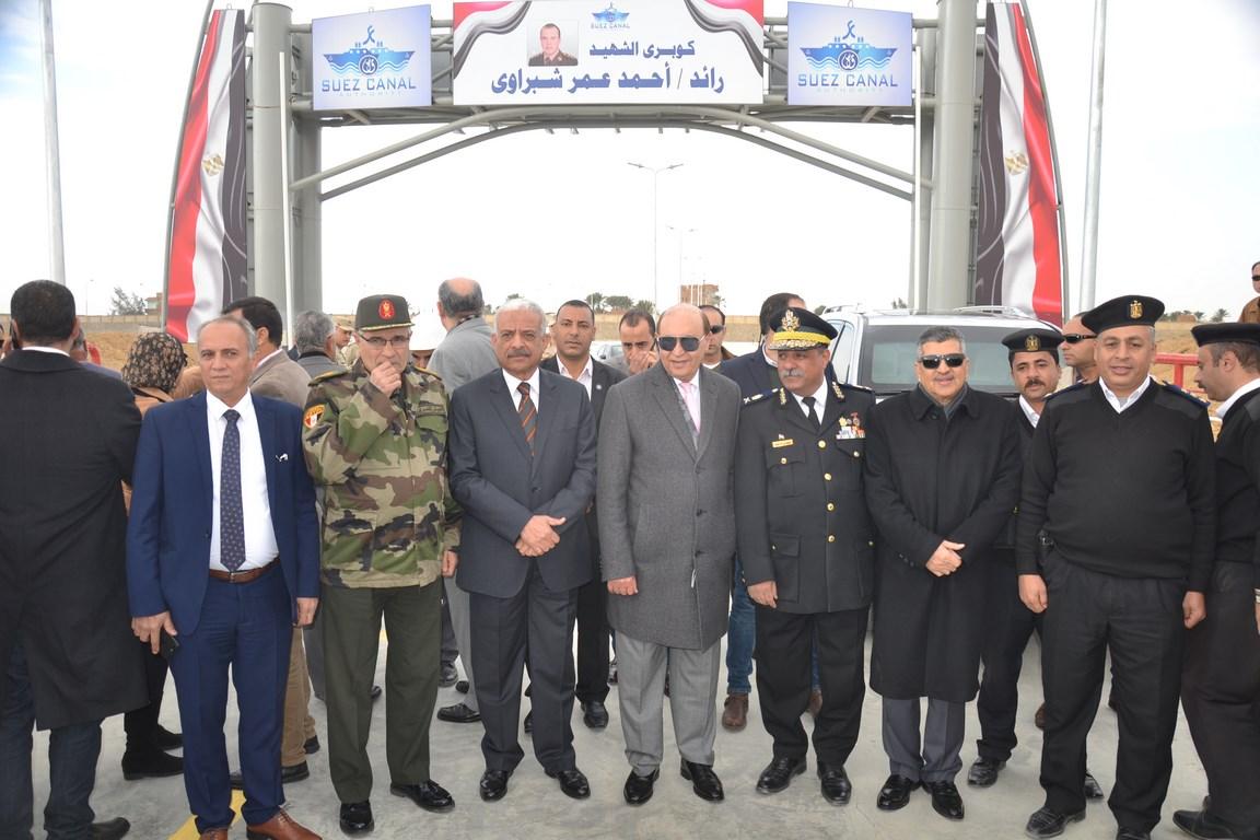 نجاح التشغيل التجريبي لكوبري الشهيد أحمد الشبراوي بالسويس 