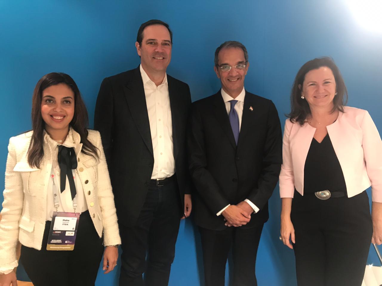 وزير الاتصالات  يلتقي نظيره السعودي للتعاون بمجال تكنولوجيا المعلومات