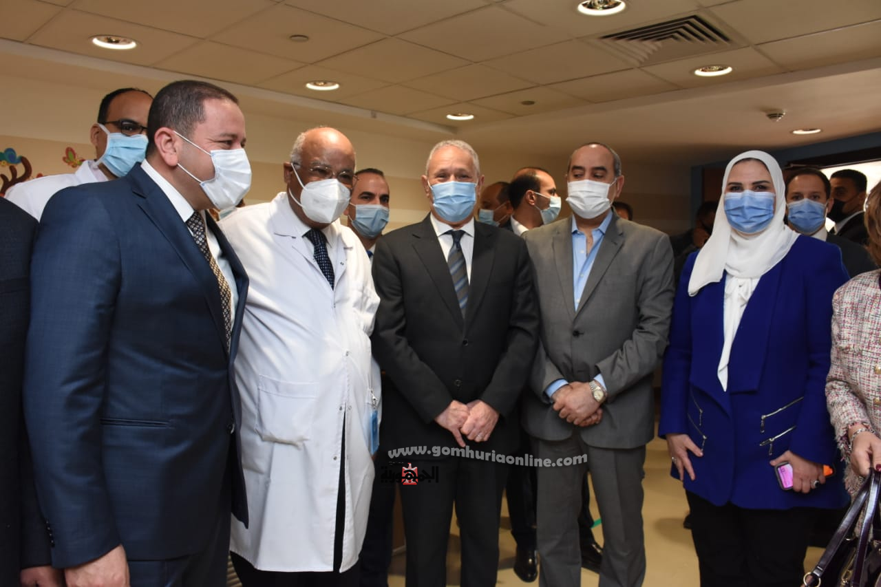 وزراء السياحة والآثار والتضامن والطيران ووكيل البرلمان افتتحوا مستشفي علاج السرطان للأطفال بالاقصر 