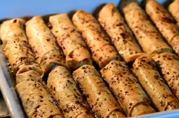 رولات المسخن بخبز الصاج خفيفة ولذيذة بالفيديو