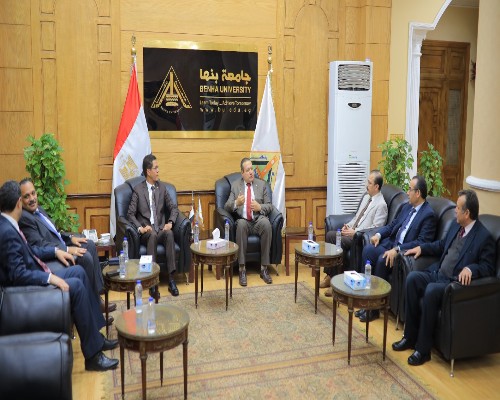 رئيس جامعة بنها: حريصون  على الإرتقاء وتحسين السمعة المؤسسية والا