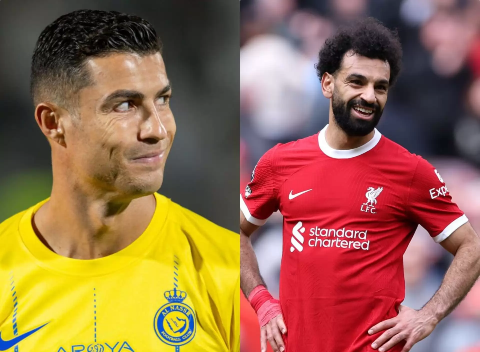 محمد صلاح ورنالدو