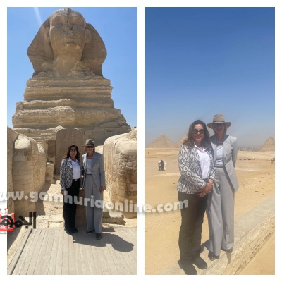 وزيرة التنمية المحلية خلال مرافقتها الحاكم العام لكومنولث استراليا