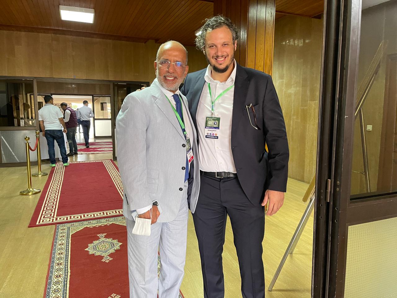 استقبال حافل لرئيس بيراميدز في مركب محمد الخامس 