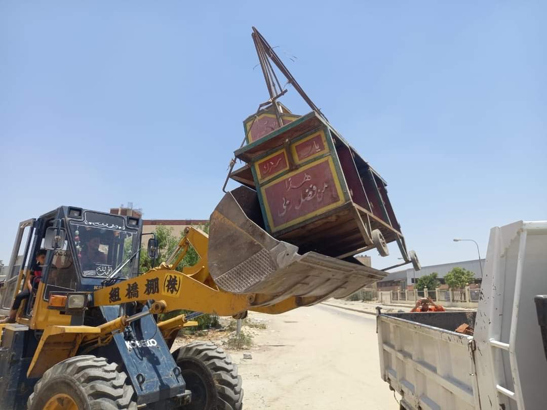 الغيطى: 11 قرار غلق وتشميع وضبط عدد ٢ تروسيكل بحملة بالعبور