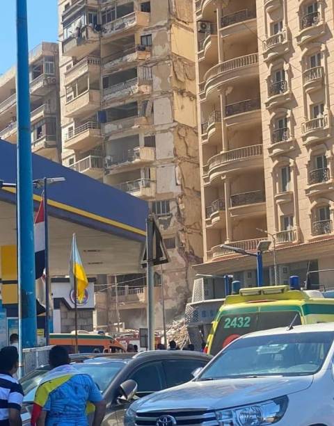 حبس المقاول المسئول ومالك سطح عقار الإسكندرية 
