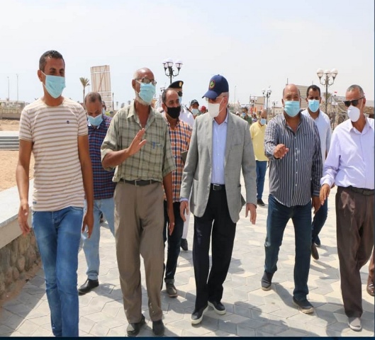 فودة يتابع اللمسات الاخيرة لافتتاح ممشي اهل مصر بطور سيناء