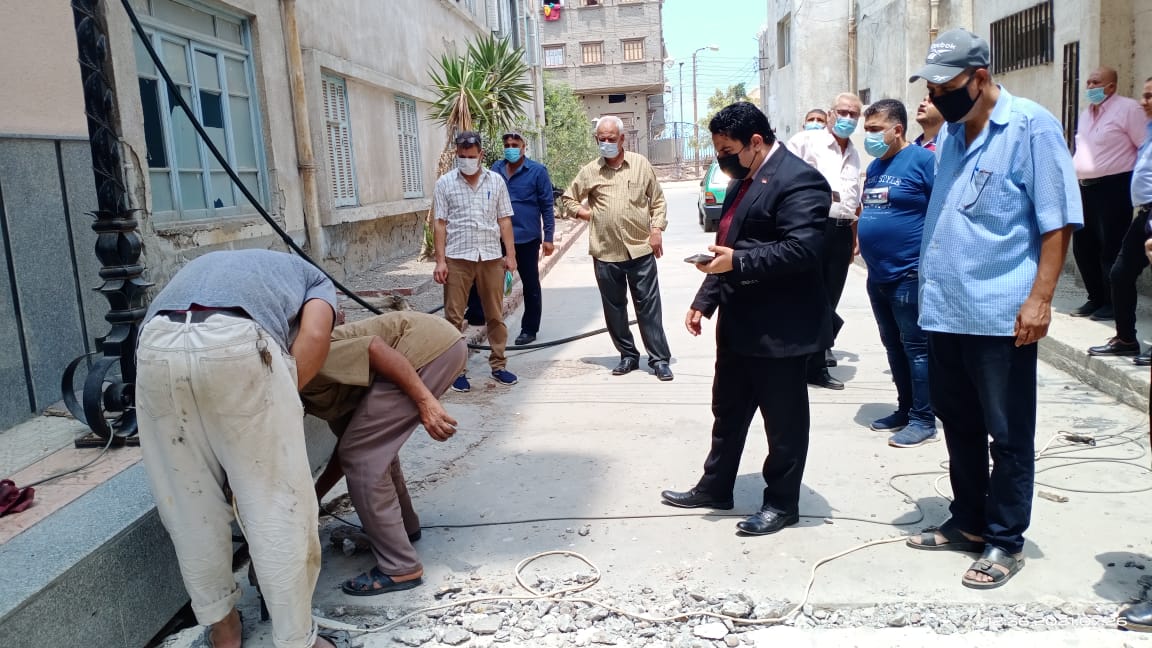 متابعة اعمال رفع كفائة الشوارع