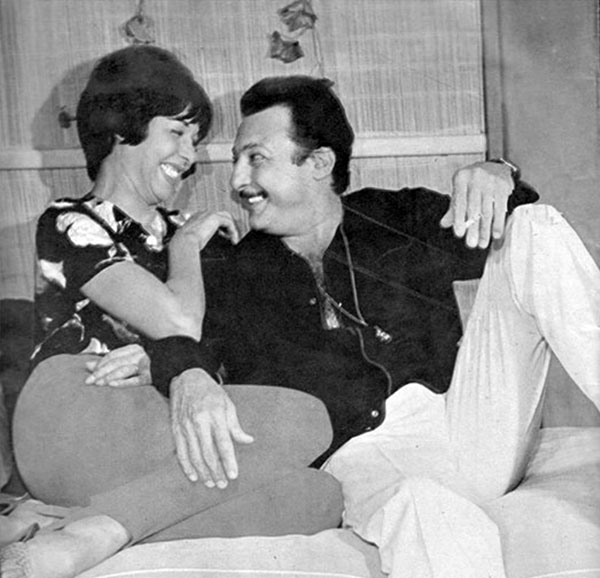 رشدى أباظة وسامية جمال 