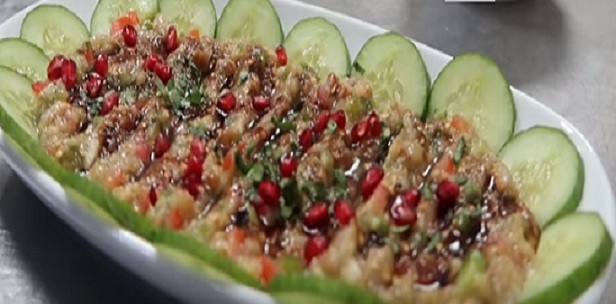 بابا غنوج من المطاعم الشامية 