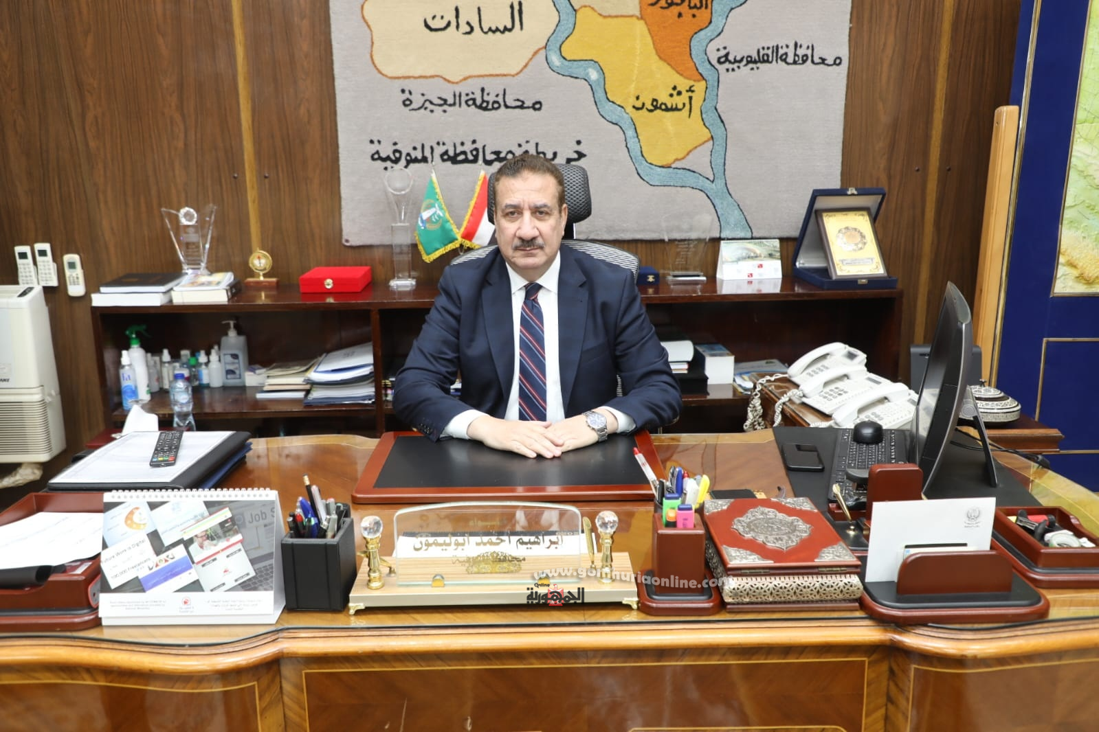اللواء إبراهيم أبو ليمون محافظ المنوفية