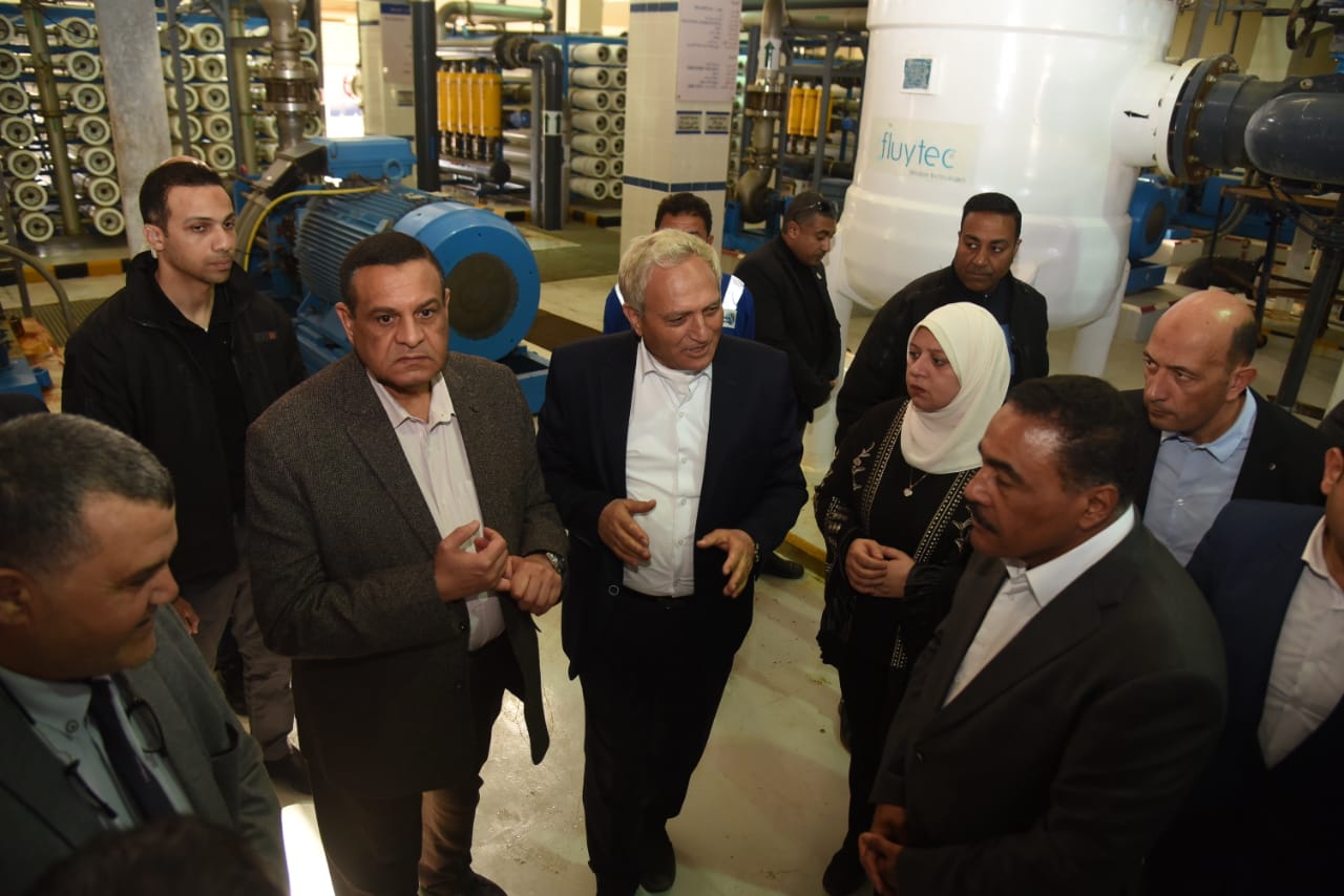 أمنة وشعيب يتابعان الموقف التنفيذي لإنشاء محطة تحلية مياه الرميلة