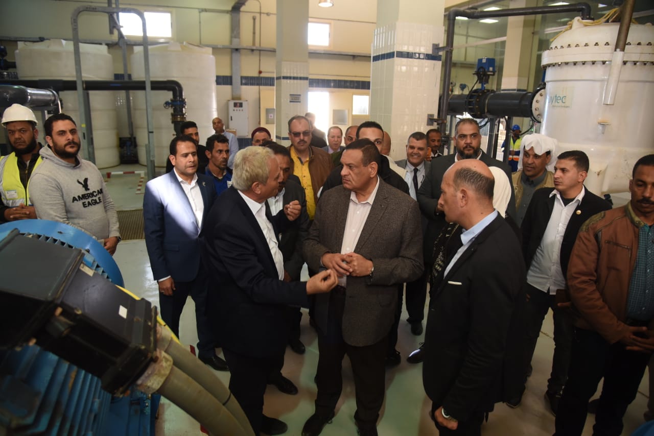 أمنة وشعيب يتابعان الموقف التنفيذي لإنشاء محطة تحلية مياه الرميلة