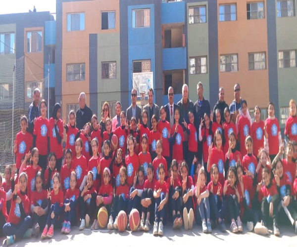 الصبروط يشهد فعاليات المهرجان الرياضى لكرة السلة فتيات Her World.