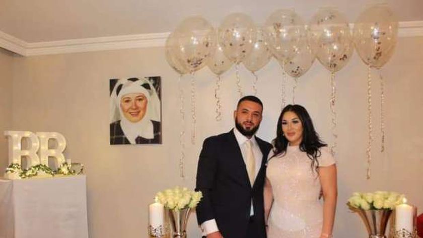 ظهور هالة فؤاد والدة شقيق هيثم أحمد زكي فى خطوبته.. صور 