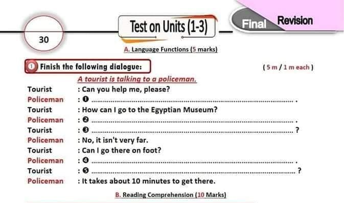 مراجعة انجليزى للاعدادية