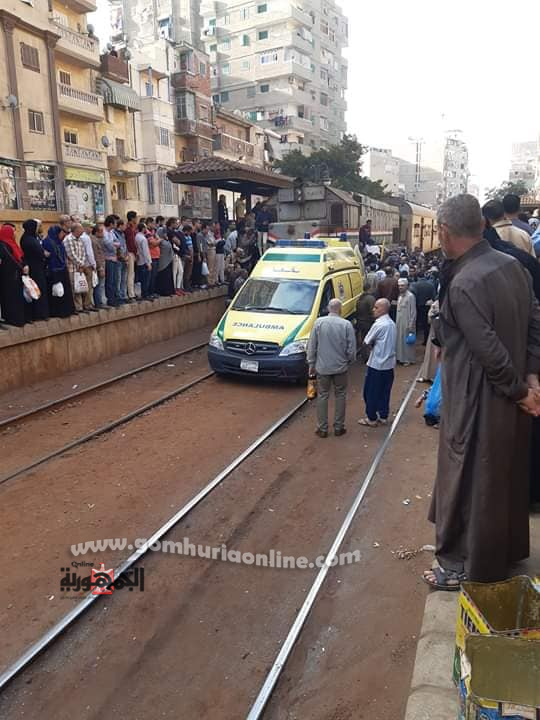 حادث قطارابوقيربمحطة الظاهرية -----