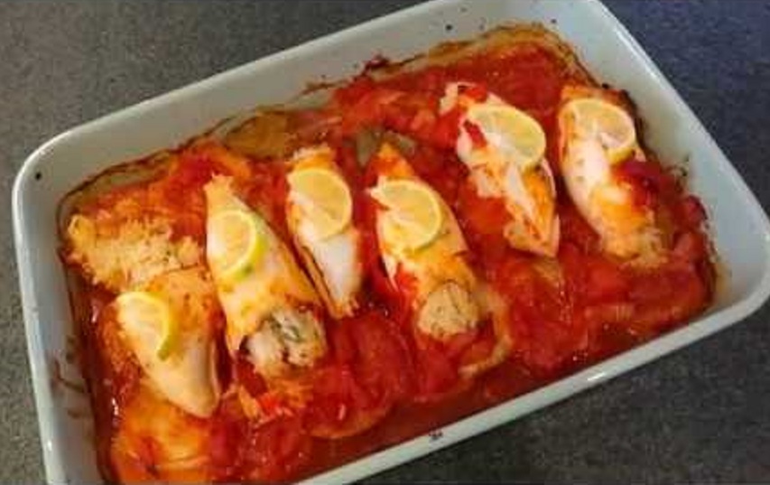 طاجن كاليمارى محشى 