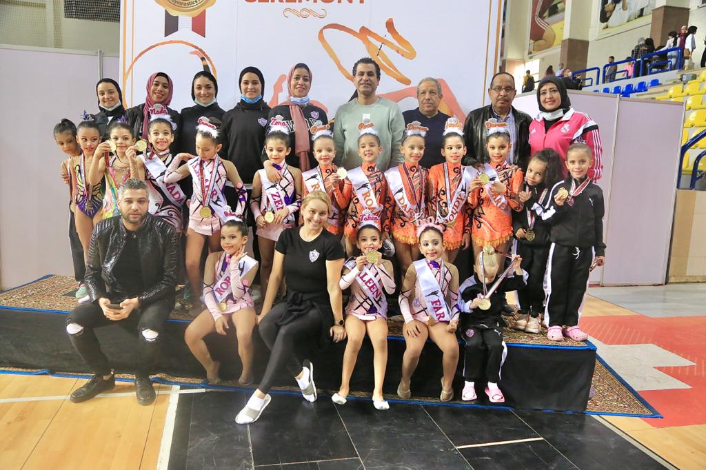 ناشئات الزمالك في الجمباز الإيقاعي