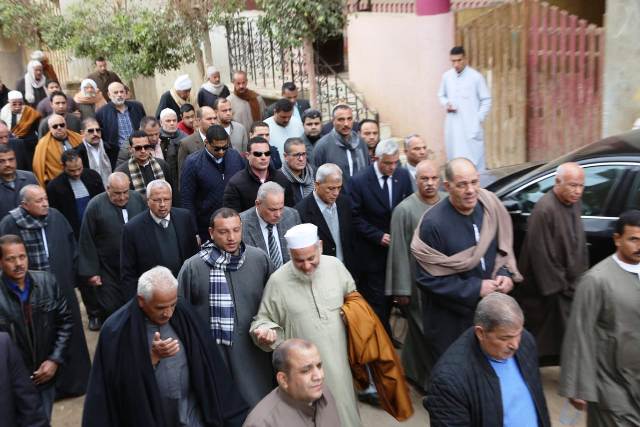 محافظ المنوفية يشيع جنازة الخشن بمسقط رأسه .. بالصور