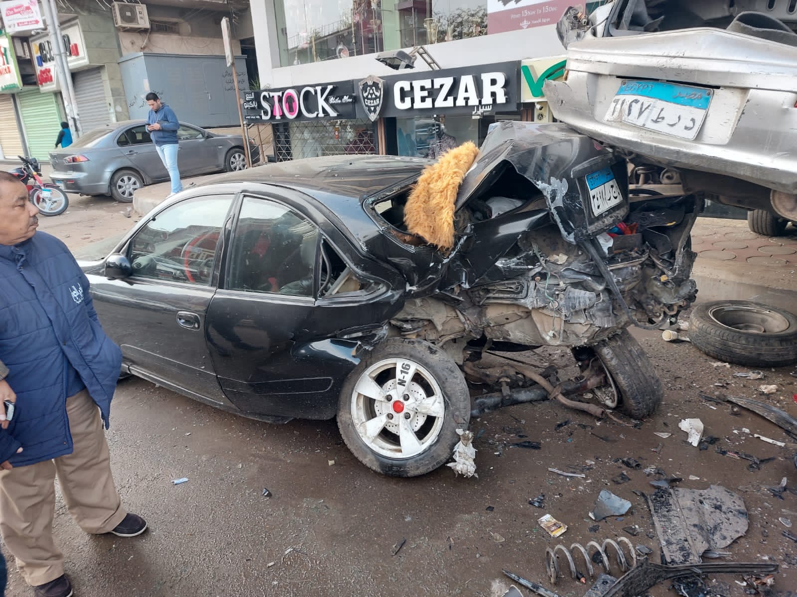 بالاسماء .. إصابة 4 طلاب ثانوي وتحطم 5 سيارات في حادث تصادم المشاية بالمنصورة 