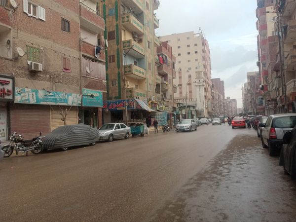 الطقس السيئ..غيوم وأمطار متوسطة في الإسماعيلية..صور