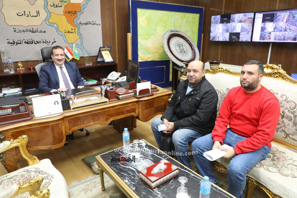 محافظ المنوفية يلتقي رئيس الجهاز التنفيذي لمياه الشرب والصرف الصحي الجديد