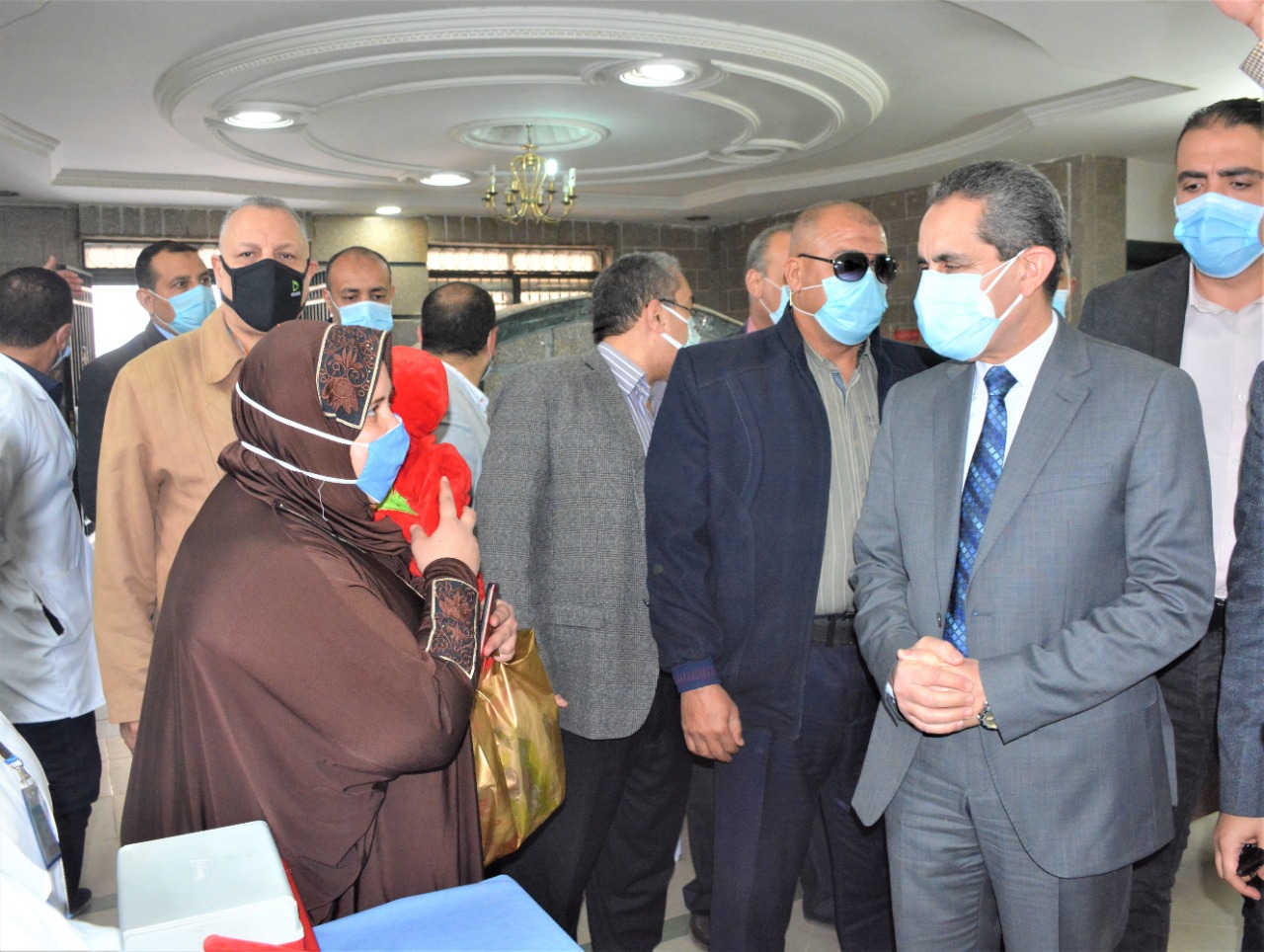 محافظ الغربية يشهد إطلاق الحملة القومية للتطعيم ضد شلل الأطفال