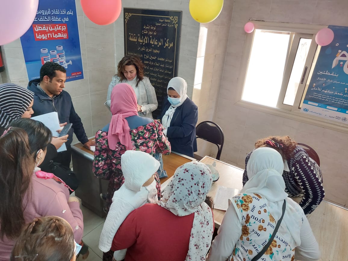 استمرار أعمال حملة شلل الأطفال بمحافظة أسيوط لليوم الثاني على التوالي
