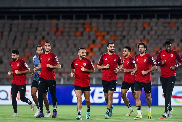 تفاصيل مران الأهلي الختامي استعدادًا لموقعة سيمبا الأفريقية