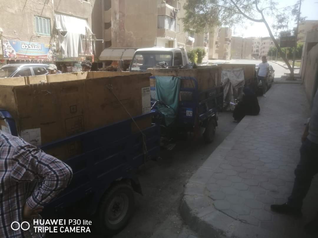 جهاز العبور يصادر 9تكاتك و 36تروسيكل فى حملة بمعاونة الشرطة