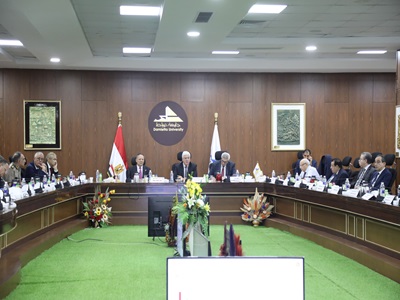 جانب من اجتماع المجلس الأعلى للجامعات