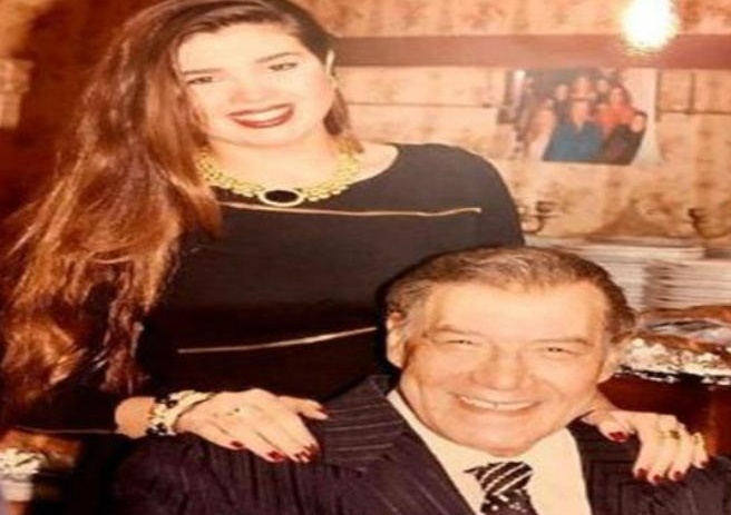 رانيا فريد شوقي ووالدها 