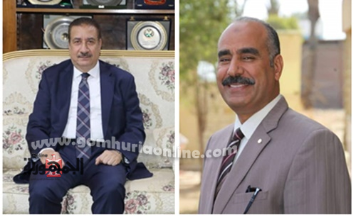 اللواء إبراهيم أبو ليمون محافظ المنوفية ومحمود الفولى وكيل وزارة التربية والتعليم