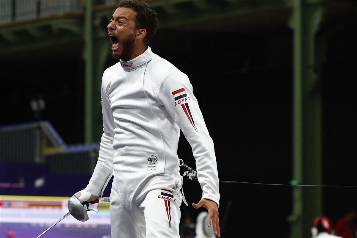 محمد السيد بطل مصر فى سلاح السيف