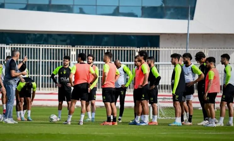 استعدادات الزمالك لمباراة المقاولون العرب