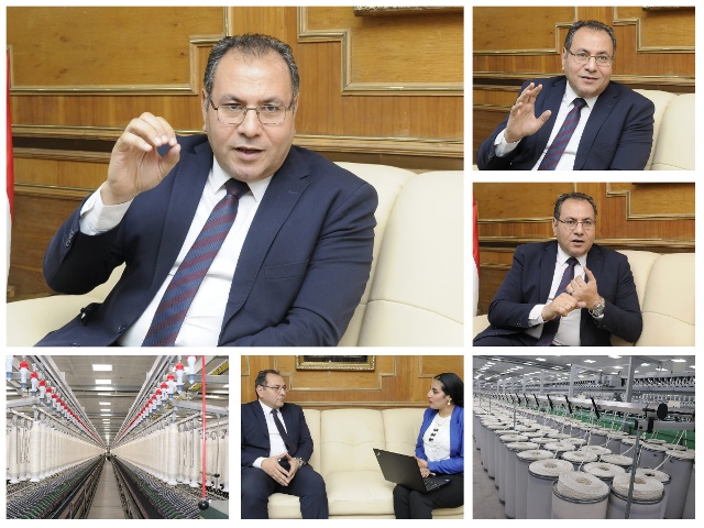 د. أحمد شاكر العضو المنتدب والرئيس التنفيذى للشركة القابضة لصناعات الغزل والنسيج