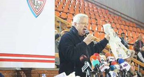مباراة الزمالك والمقاولون.. مرتضى منصور