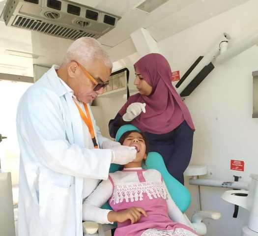 قوافل طبية  بوادي الجوفة  ووادي المرير بأبورديس