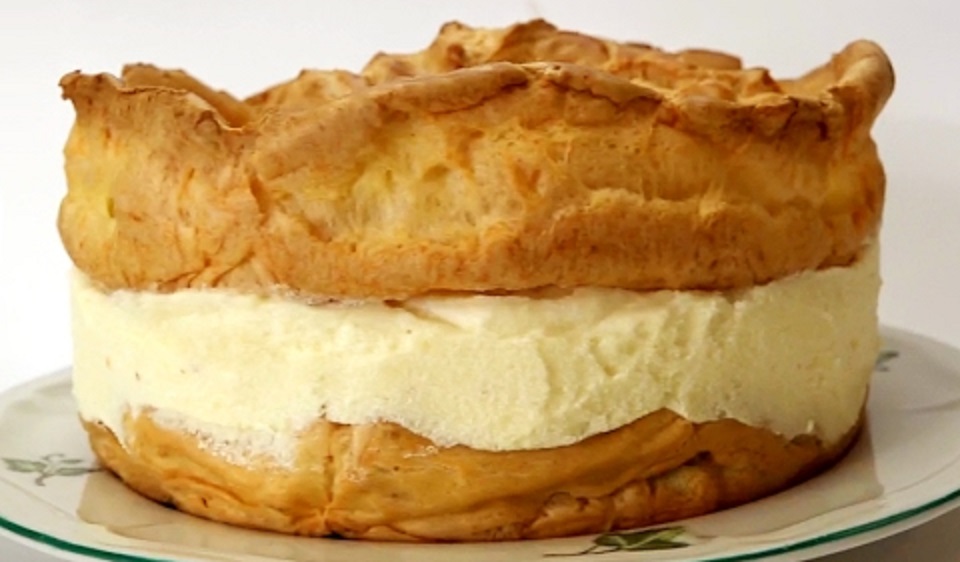 كريم باي كيك بعجينة الشو 