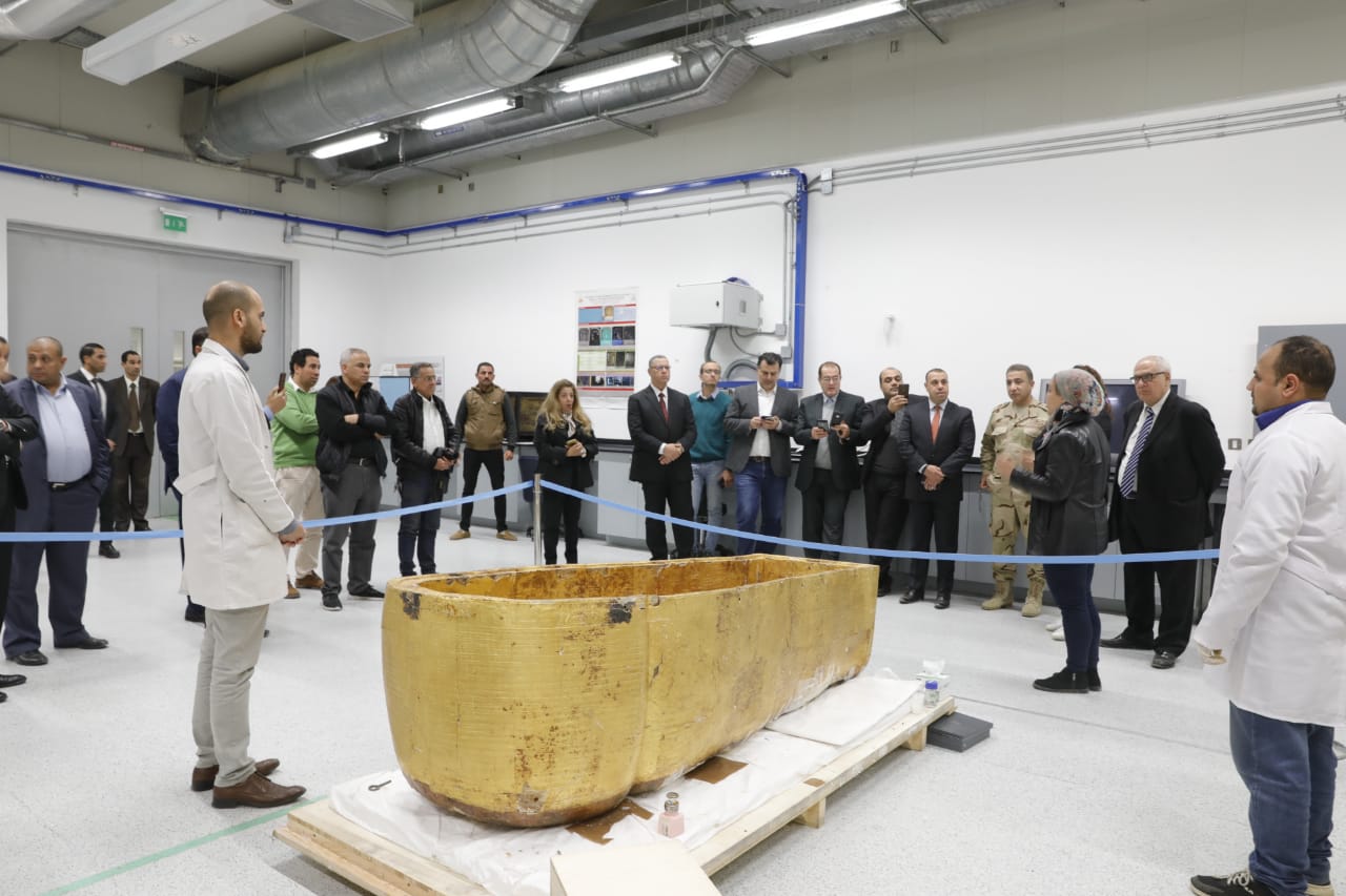 عبد الرازق وسليم في ضيافة العناني بالمتحف المصري الكبير