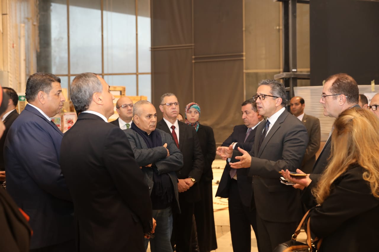 عبد الرازق وسليم في ضيافة العناني بالمتحف المصري الكبير