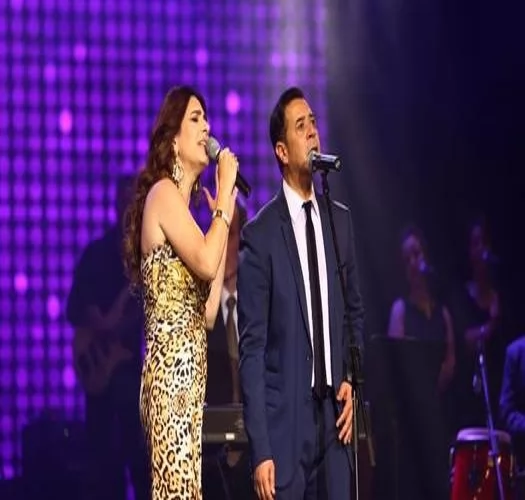 ميرنا وليد ومدحت صالح 