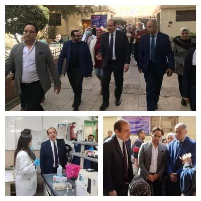 نائب وزير الصحة خلال الزيارة