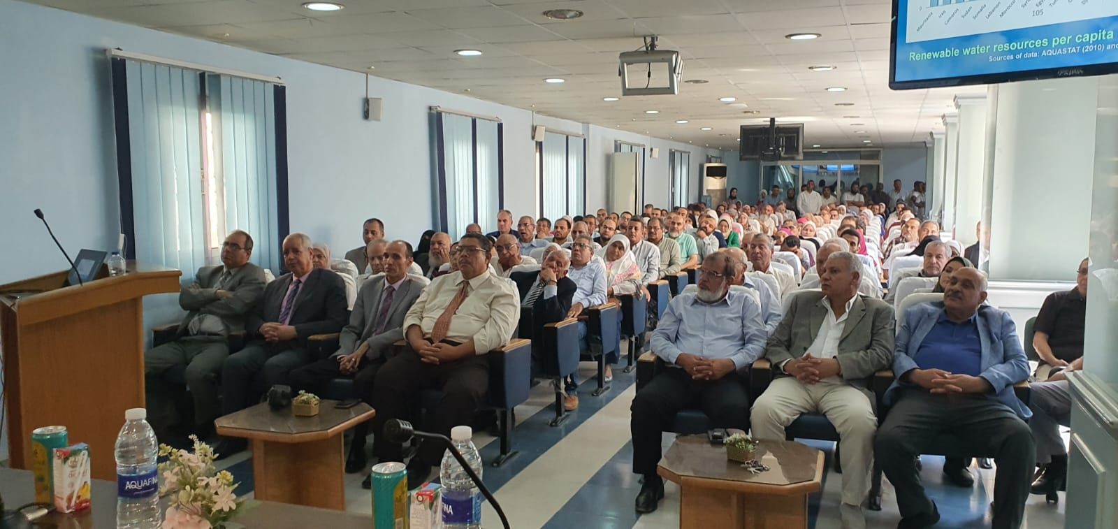 الندوة العلمية الأولي للموسم الثقافي لاعضاء هيئة البحوث ومعاونيهم