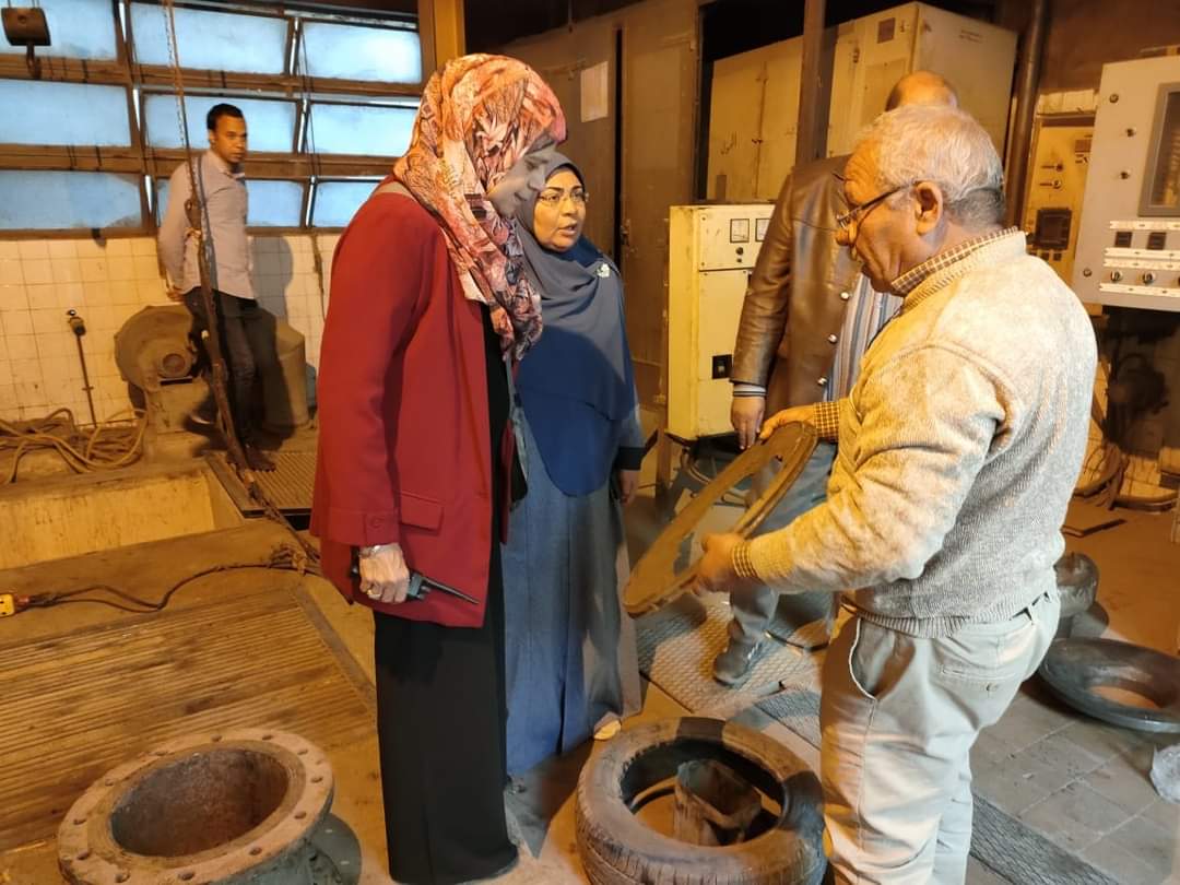 صيانة محطة رفع الصرف الصحى بشارع المدارس ببنى سويف
